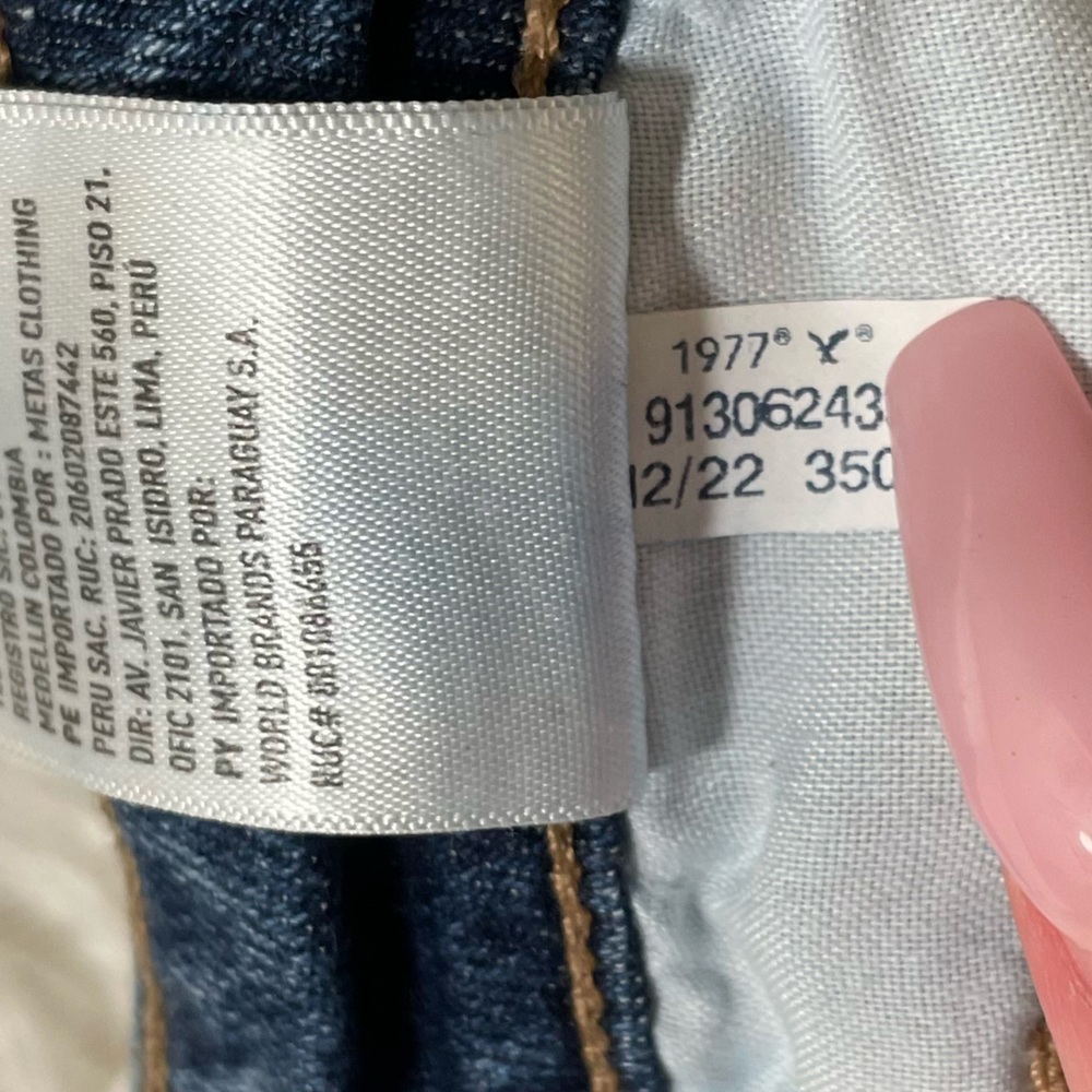 American Eagle Jeans Womens 10 R Regular Blue High Rise Medium Wash Mom Jean 10R - Picture 5 of 7